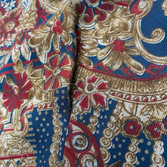 Pendleton VNT Country Sophisticates Floral Blouse W 14 Brown Maroon Blue USA - Picture 9 of 16